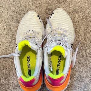 Nike Renew White with Neon Accents Sneakers